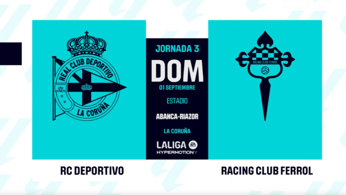 Resúmenes de LaLiga - Deportivo - Racing de Ferrol: resumen del partido de la 3ª jornada de Segunda