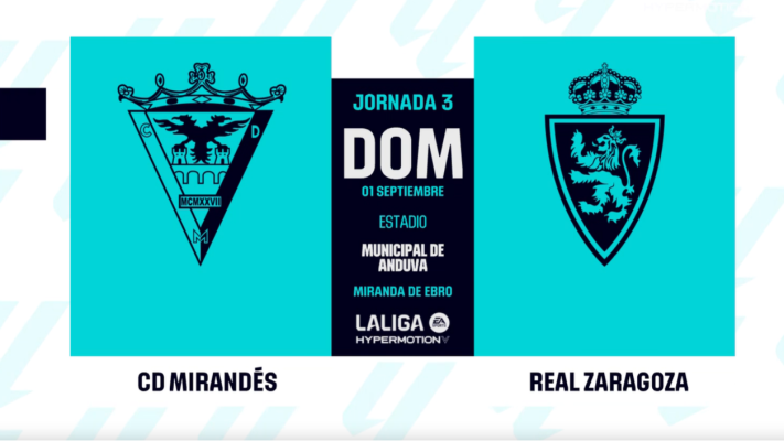 Resúmenes de LaLiga - Mirandés - Zaragoza: resumen del partido de la 3ª jornada de Segunda