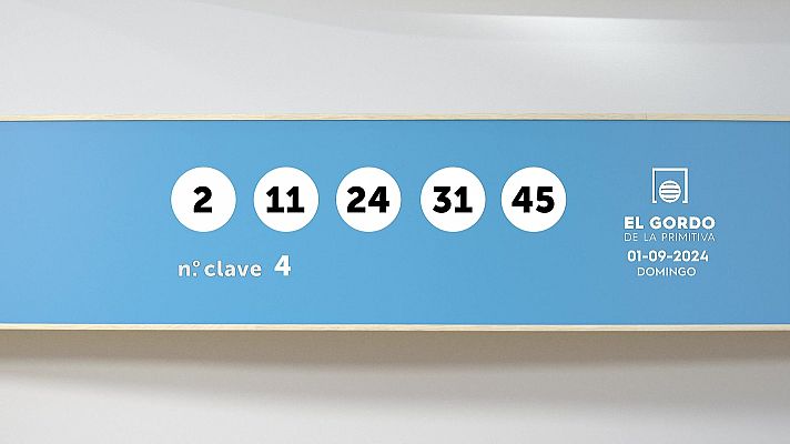 SELAE - Sorteo de la Lotería Gordo de la Primitiva del 01/09/2024