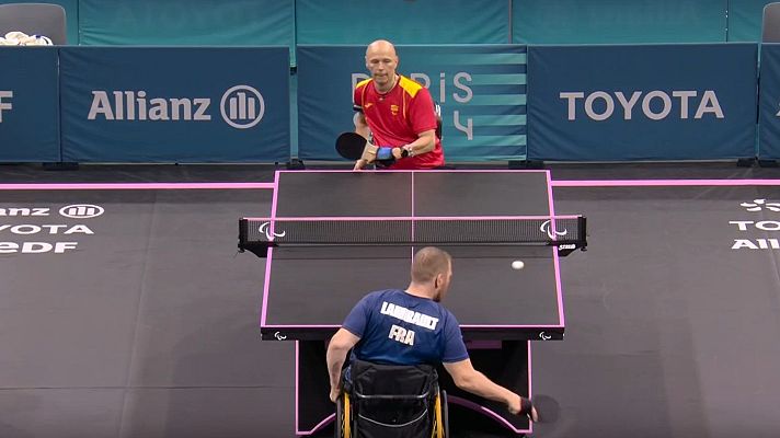 Tenis de mesa Paralímpicos Paris 2024 - Octavos de final. F. Lamirault (FRA) vs. M.A. Toledo (ESP)