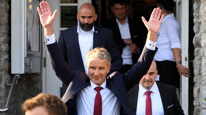 Telediario 1 - La AfD gana en Turingia y es segunda en Sajonia