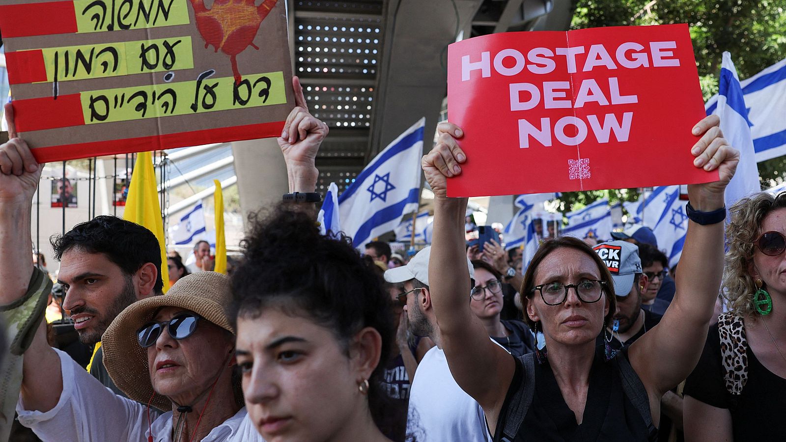 Huelga general en Israel para exigir a Netanyahu una tregua en Gaza | Ver