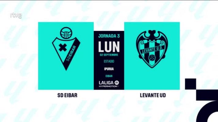 Resúmenes de LaLiga - Eibar - Levante: resumen del partido de la 3ª jornada de Segunda