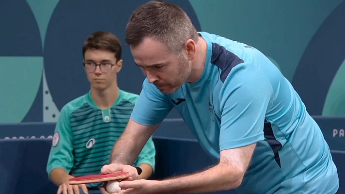 Tenis de mesa Paralímpicos Paris 2024 - Mesa 1. ¼ final individual (M) MS6. A. Valera (ESP) vs. I. Seidenfeld (USA)