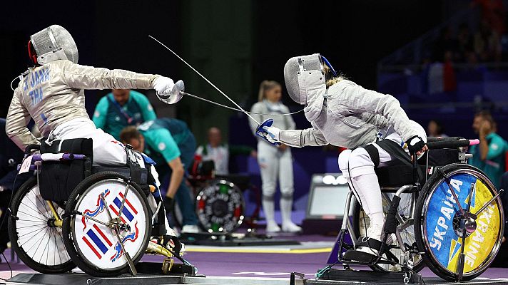 Esgrima en silla de ruedas Paralímpicos Paris 2024 - Categorías A y B. Finales y bronces. Individual (M y F). Sable.
