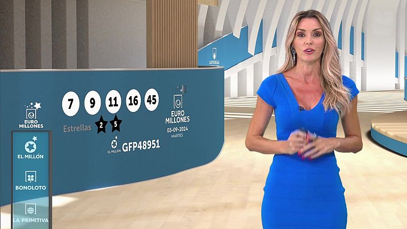 Sorteo de la Bonoloto y Euromillones del 03/09/2024 - ver ahora