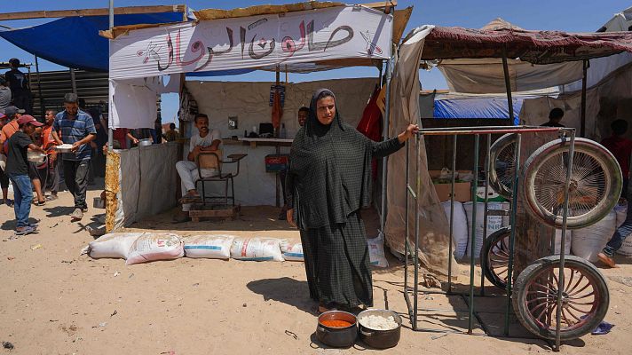 Telediario 1 - La escasez de alimentos en Gaza hace explotar los precios de lo más básico