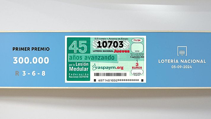 SELAE - Sorteo de la Lotería Nacional del 05/09/2024