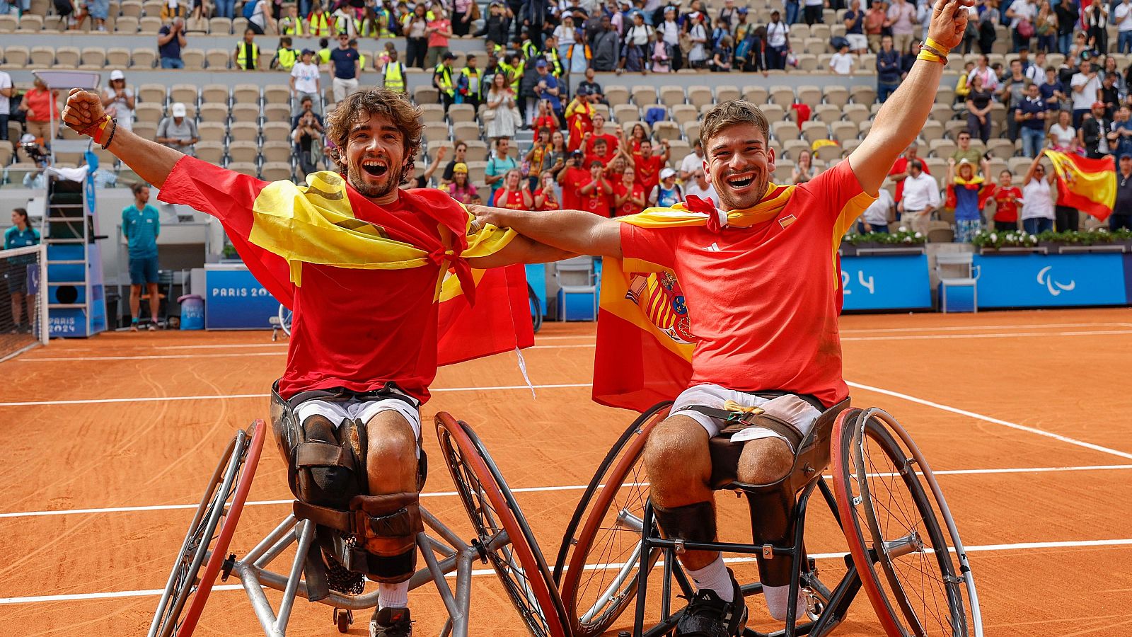 Bronce histórico en tenis en silla de ruedas con Caverzaschli y de la Puente - Tenis en silla de ruedas Paralímpicos Paris 2024 | Ver