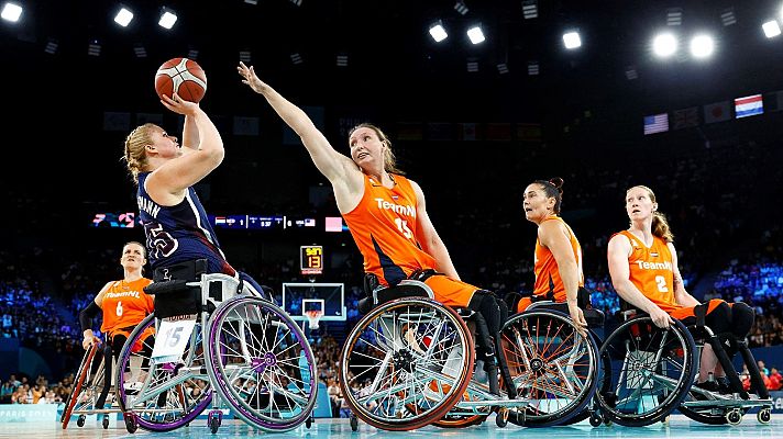 Baloncesto en silla de ruedas Paralímpicos París 2024 - Países Bajos - Estados Unidos (F)