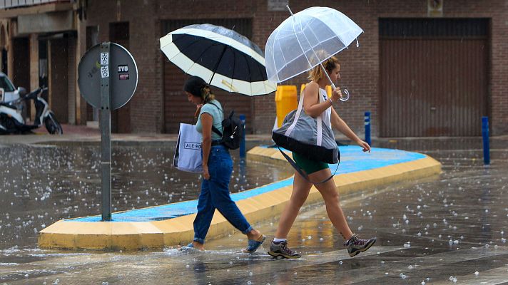 El tiempo - Lluvias en el entorno mediterráneo y sureste peninsular