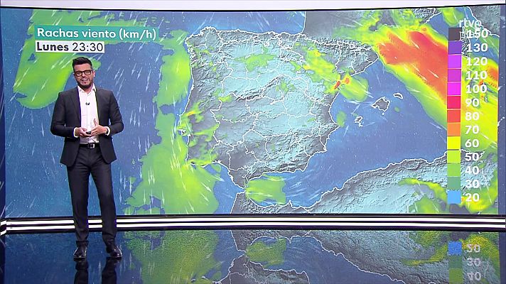 El tiempo - Probabilidad de chubascos y tormentas fuertes en Baleares y litorales y prelitorales de Cataluña.