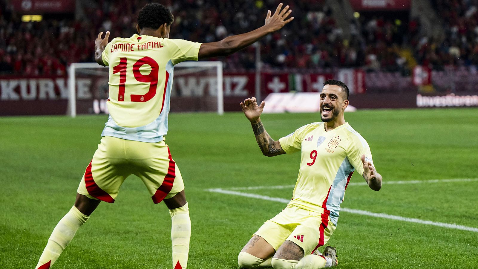 Lamine Yamal maravilla y Joselu remata (0-1) - UEFA Nations League | Ver