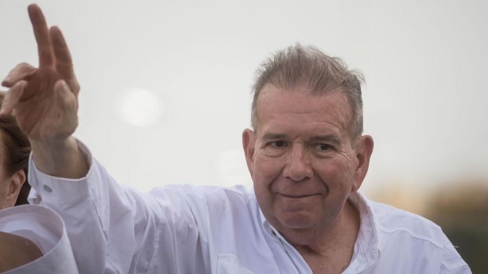 Telediario 1 - Edmundo González, asilado en España, pone fin a seis semanas de clandestinidad