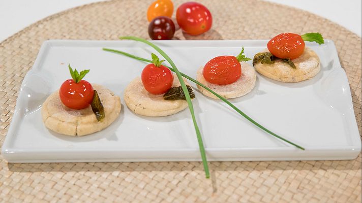 Saber vivir - Minipizzas caseras con tomate cherry confitado