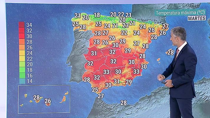 El tiempo - En el extremo norte peninsular un flujo húmedo del norte que dejará cielos nubosos