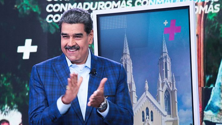 Telediario 2 - Maduro muestra su "respeto" por la decisión de González Urrutia de exiliarse en España: "Espero que le vaya bien"