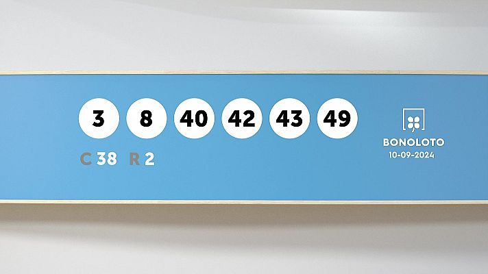 SELAE - Sorteo de la Lotería Bonoloto y Euromillones del 10/09/2024