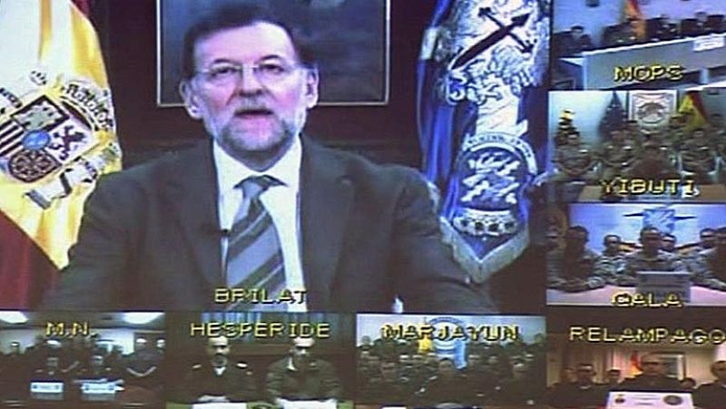 Felicitación de Rajoy a las tropas