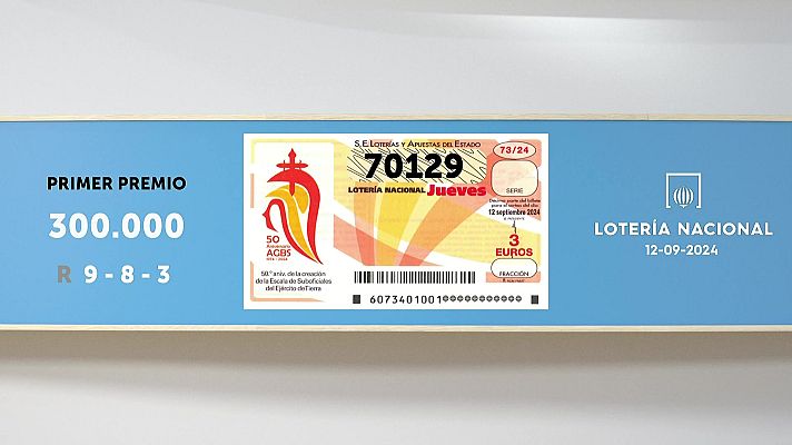 SELAE - Sorteo de la Lotería Nacional del 12/09/2024