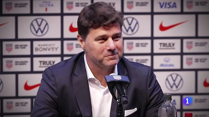 Telediario 2 - Pochettino: ''Qué mejor que un argentino para transmitir la emoción por el 'soccer'''