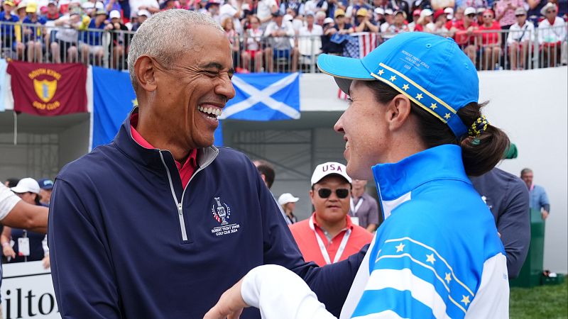 Barack Obama, invitado de lujo en el inicio de la Solheim Cup 2024 | Ver