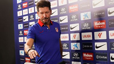 Simeone: "A nadie le importa el calendario cuando termina el partido"