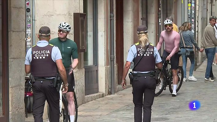 L'Informatiu - Girona comença a multar les infraccions dels ciclistes que circulin pel Barri Vell