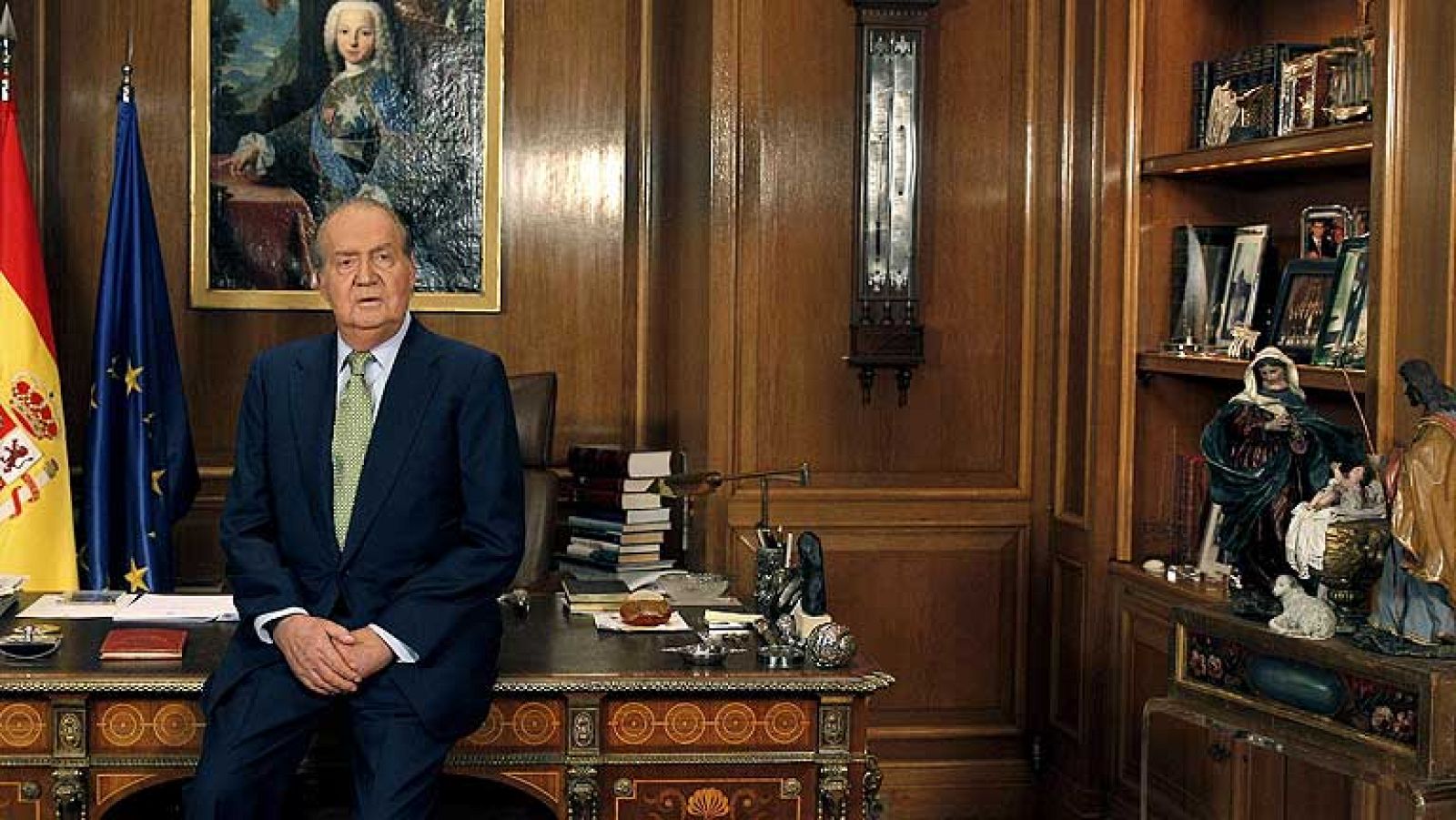 La crisis económica centra gran parte del discurso del rey