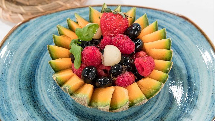 Saber vivir - Receta de macedonia de melón con frutos rojos