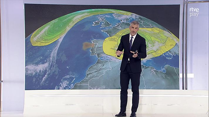 El tiempo - Chubascos fuertes en zonas del este y noreste de la península, en especial en Castellón y Tarragona