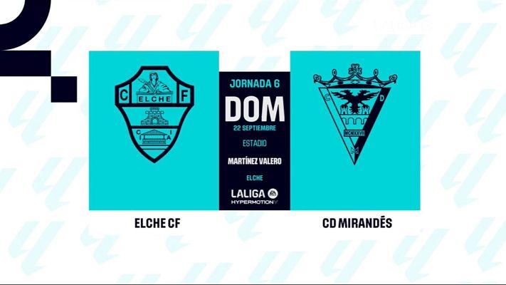 Resúmenes de LaLiga - Elche - Mirandés: resumen de la 6ª jornada | Segunda