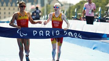 Sara Prez y el trabajo de los guas paralmpicos