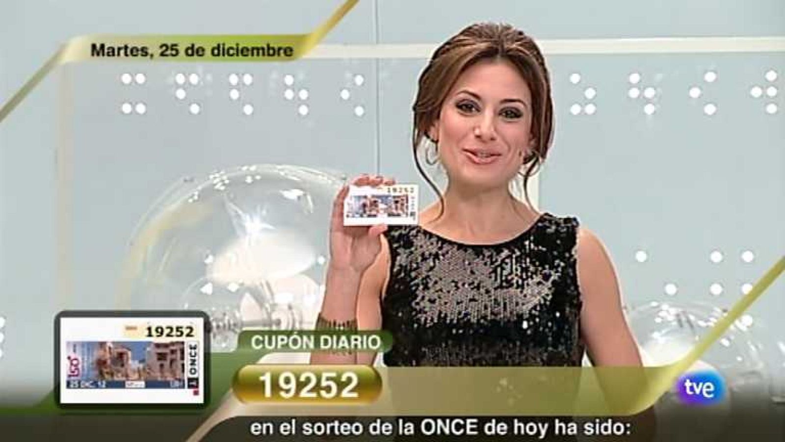 Sorteo ONCE - 25/12/12 - Ver ahora