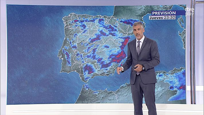 El tiempo - Chubascos y tormentas muy fuertes en Castellón y fuertes en el resto de la Comunidad Valenciana