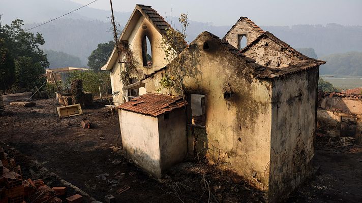 Telediario 2 - Más de 200 efectivos de la UME luchan contra los incendios en Portugal