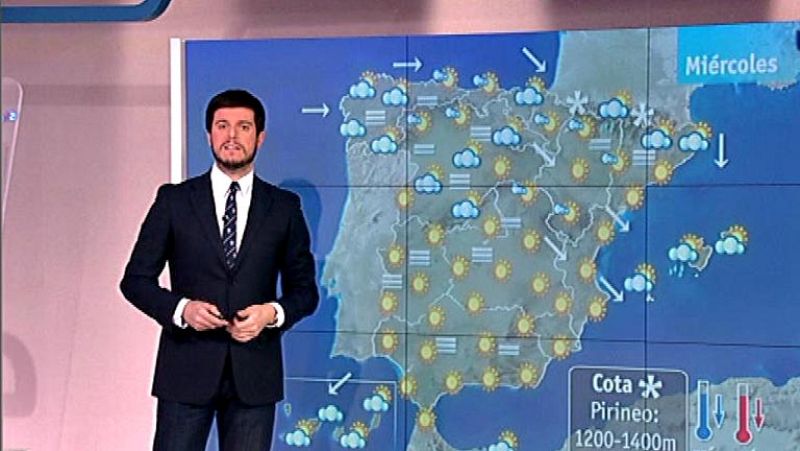 Las temperaturas bajan pese a que se abren claros en el sur y centro peninsular