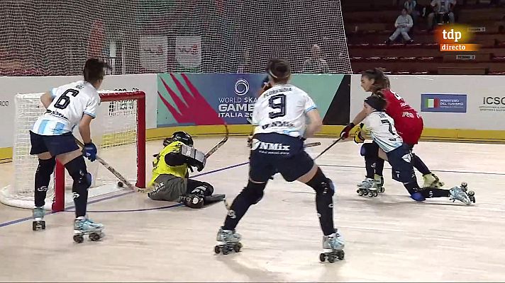 Hockey sobre patines - Campeonato del Mundo. Semifinal Femenina: Argentina - España