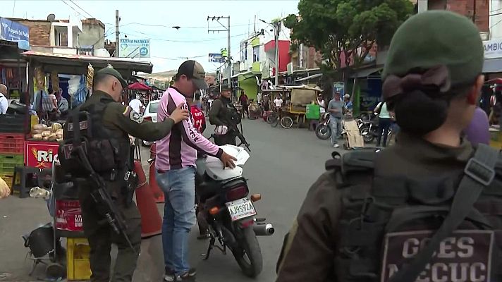 Telediario 2 - La frontera entre Colombia y Venezuela, territorio codiciado por el crimen organizado