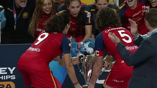 Espaa logra otro Mundial de hockey sobre patines al ganar en la final femenina a Portugal