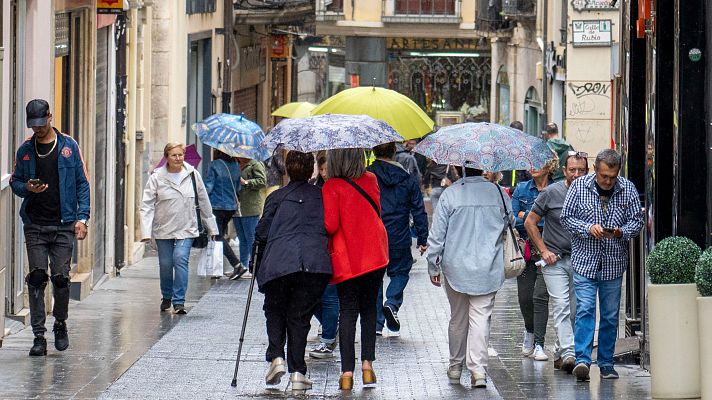 El tiempo - Persisten las lluvias en la Península y Baleares, pero con menor intensidad
