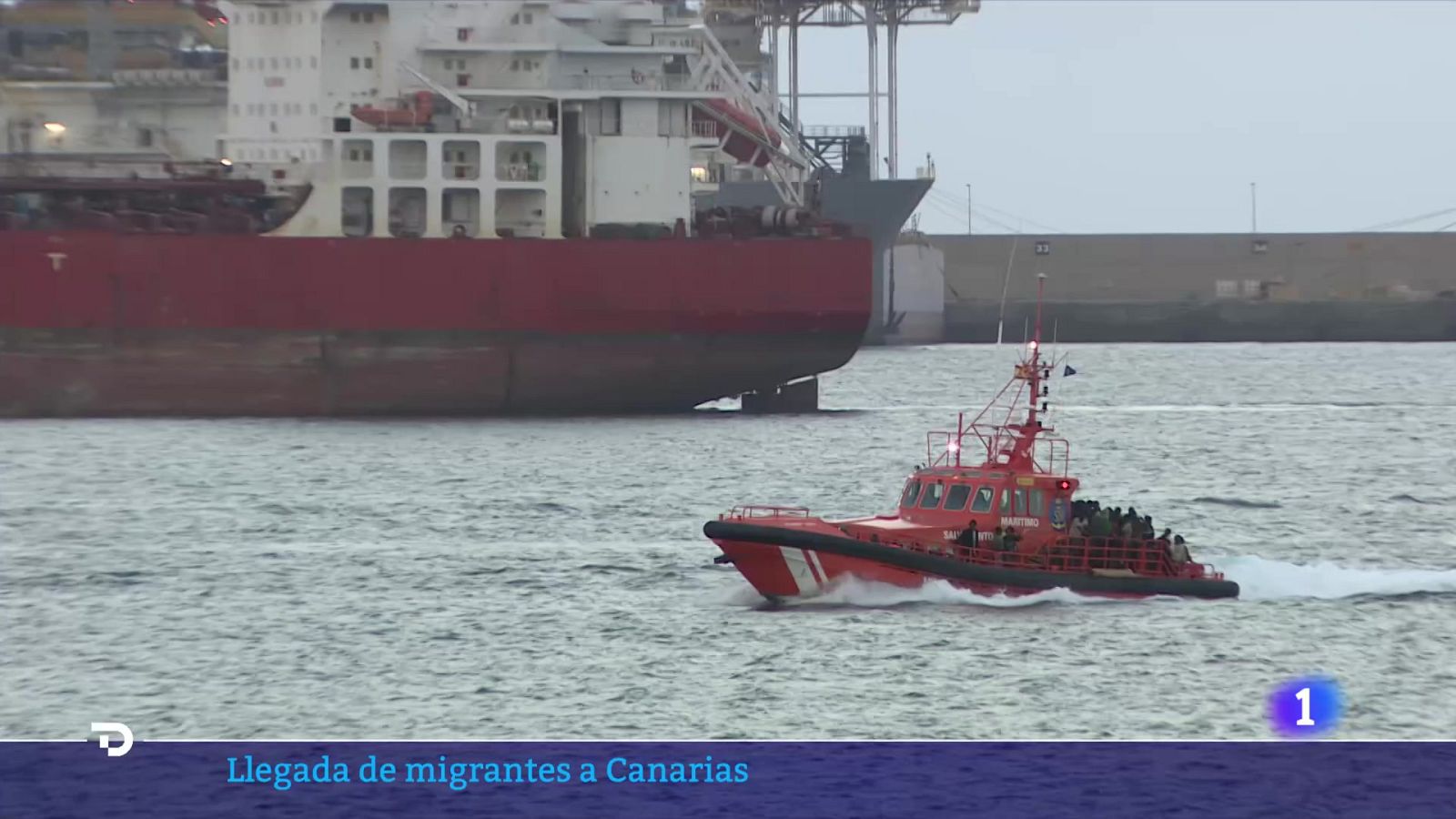 Aumento de llegada de inmigrantes: Salvamento Marítimo acusa la sobrecarga - Telediario Fin de Semana | Ver