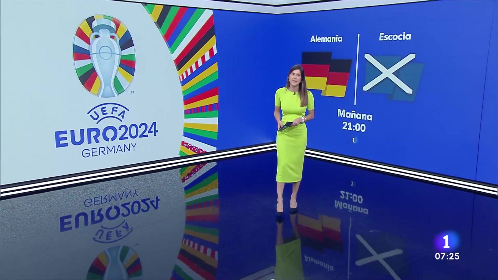 Berlín inaugura la Eurocopa 2024 en la Puerta de Brandeburgo - Telediario 1 | Ver