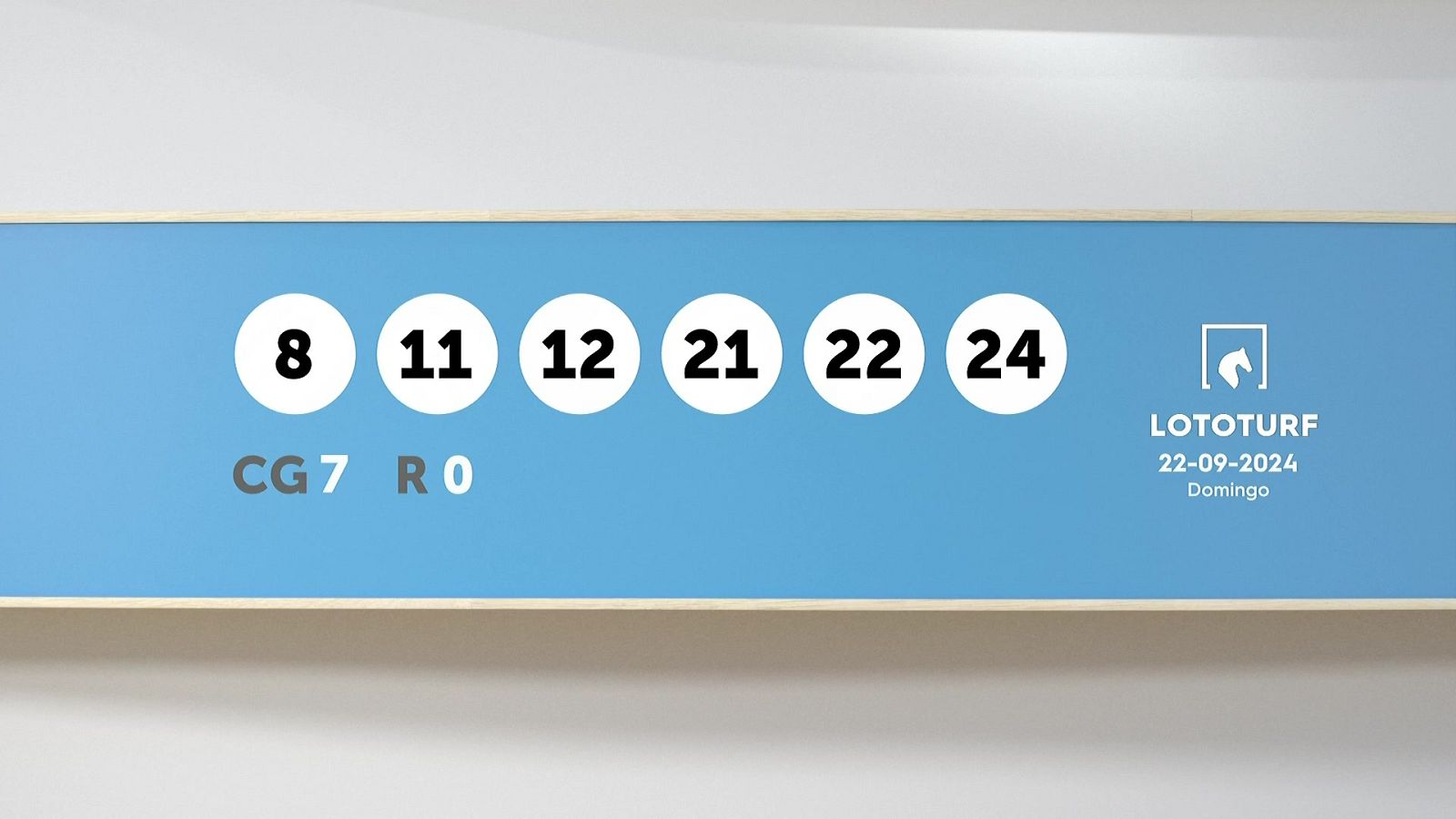 Sorteo de la Lotería Lototurf del 22/09/2024 - Ver ahora