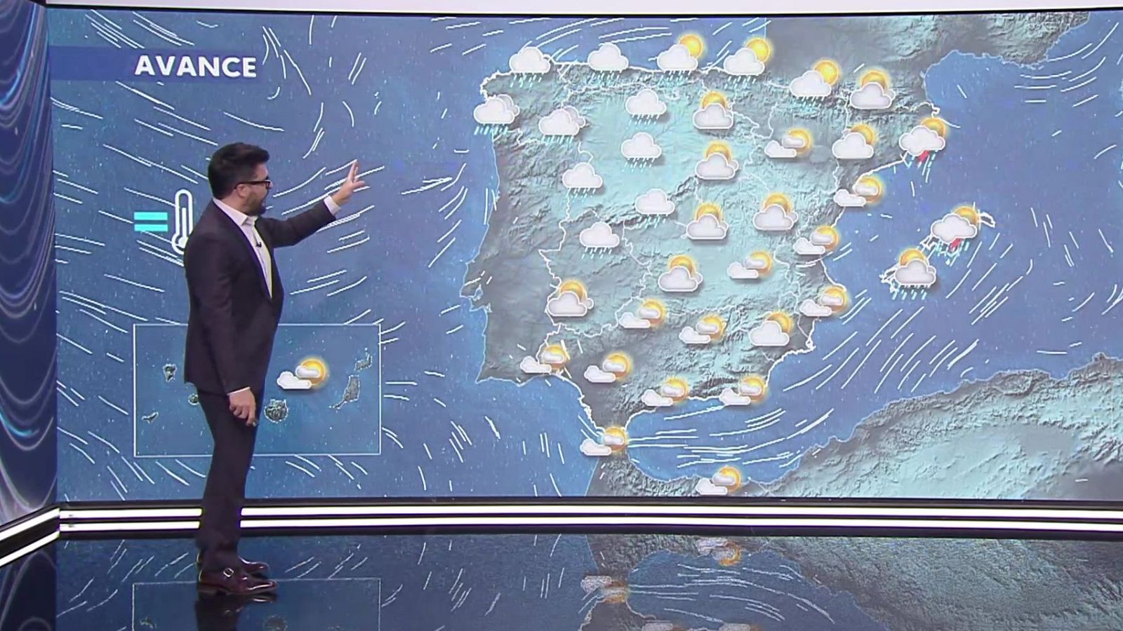 Máximas descienden en el cantábrico oriental y norte de Baleares, con aumentos en el este peninsular - ver ahora