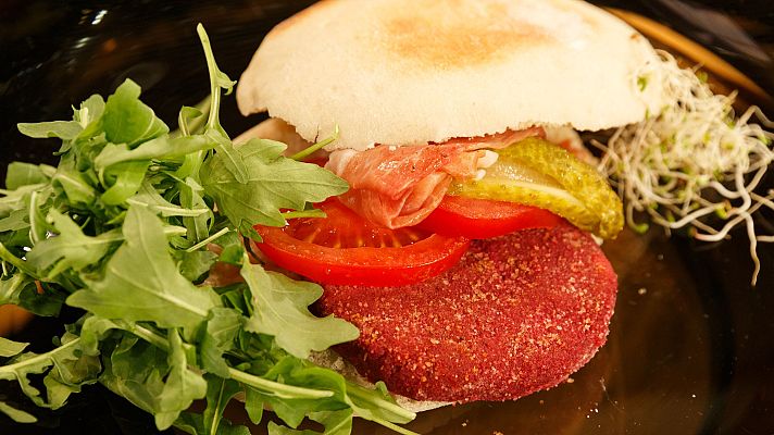 Saber vivir - Hamburguesa de remolacha sin queso