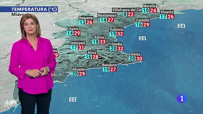 L'informatiu - Comunitat Valenciana - El tiempo en la Comunitat Valenciana - 24/09/2024