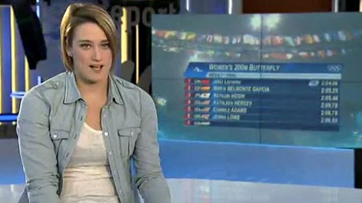 Telediario 1 - Mireia Belmonte rememora su año mágico en TVE