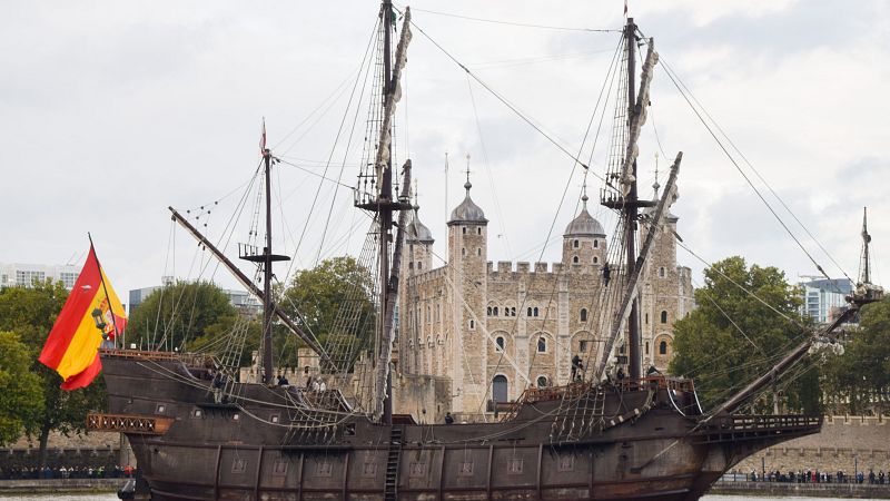 El Galeón Andalucía llega a Londres | Ver
