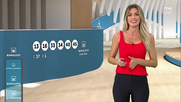 Loterías - Sorteo de la Bonoloto del 25/09/2024